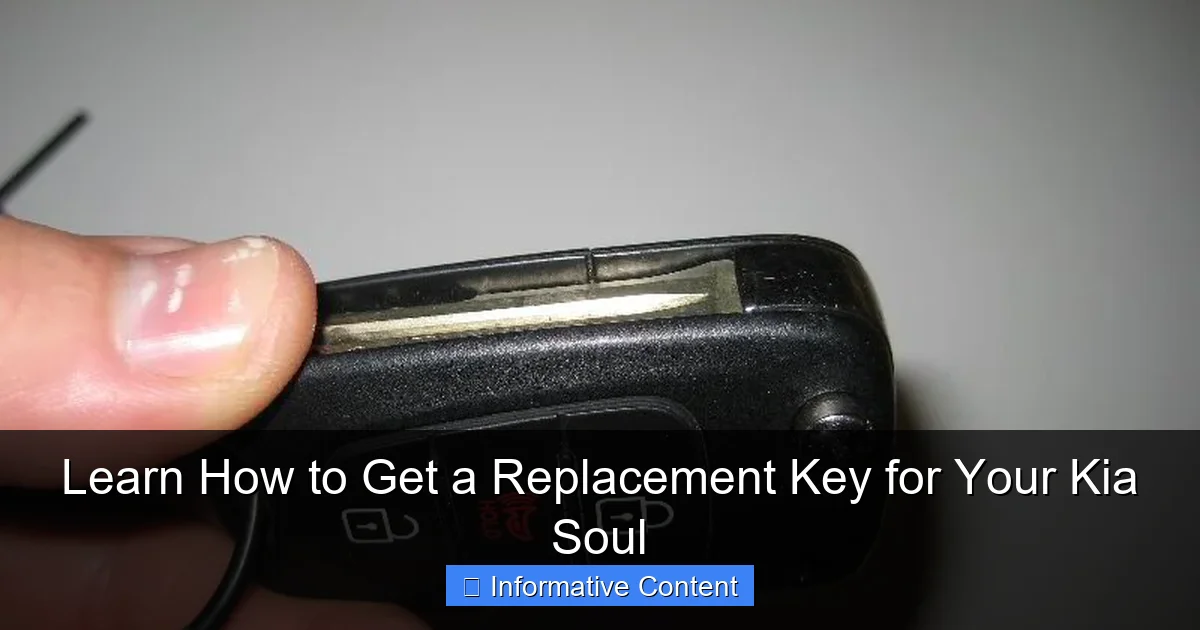 Learn How to Get a Replacement Key for Your Kia Soul