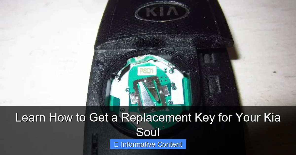 Learn How to Get a Replacement Key for Your Kia Soul