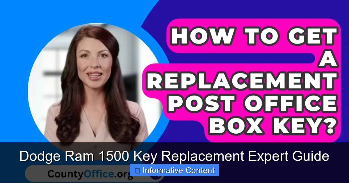 Dodge Ram 1500 Key Replacement Expert Guide