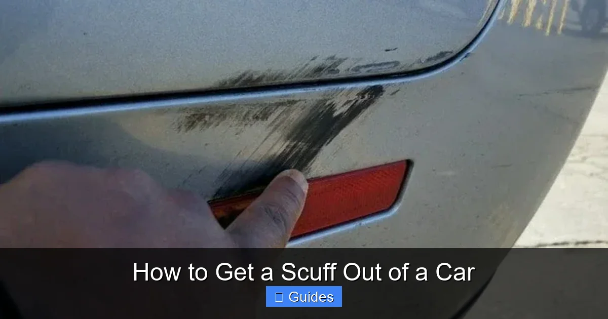 How to Get a Scuff Out of a Car