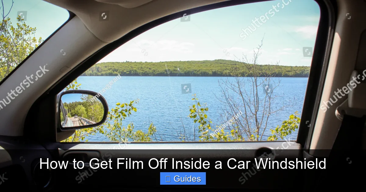 How to Get Film Off Inside a Car Windshield