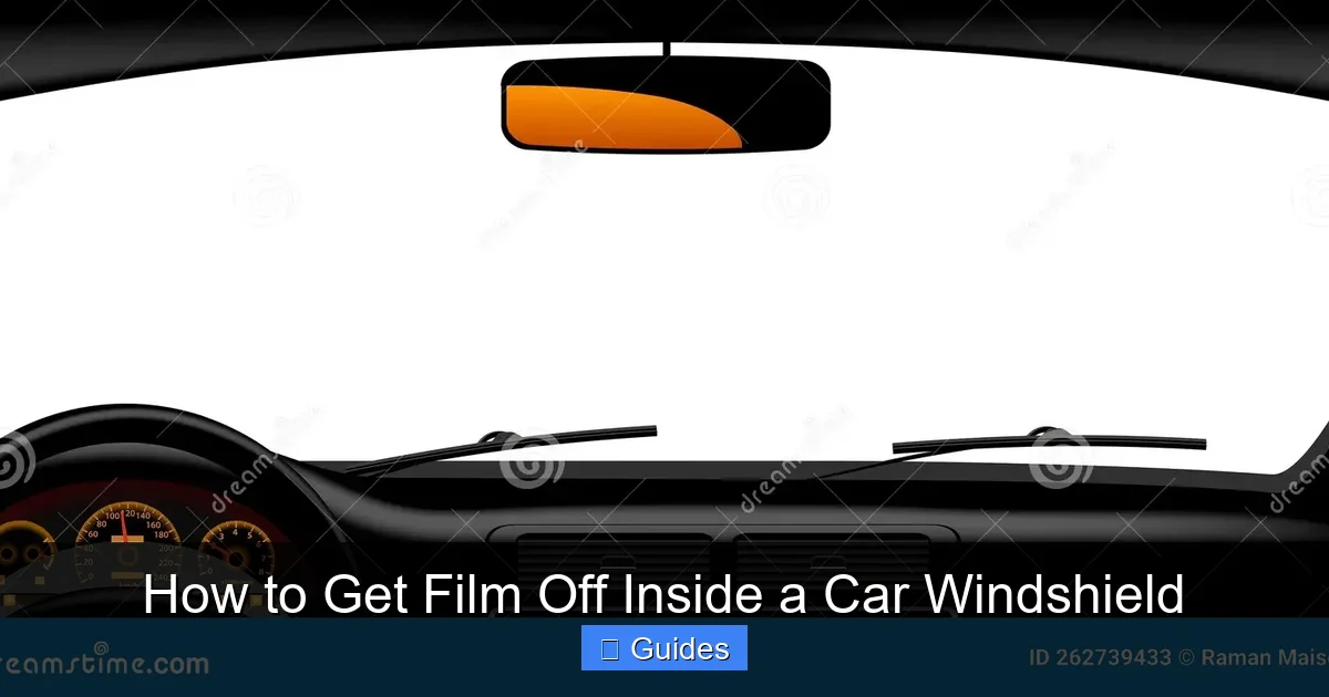 How to Get Film Off Inside a Car Windshield