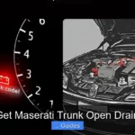 How to Get Maserati Trunk Open Drain Battery