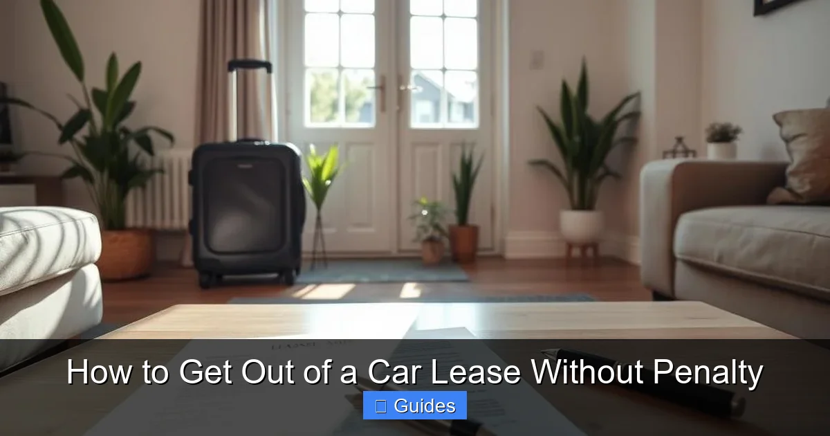 How to Get Out of a Car Lease Without Penalty