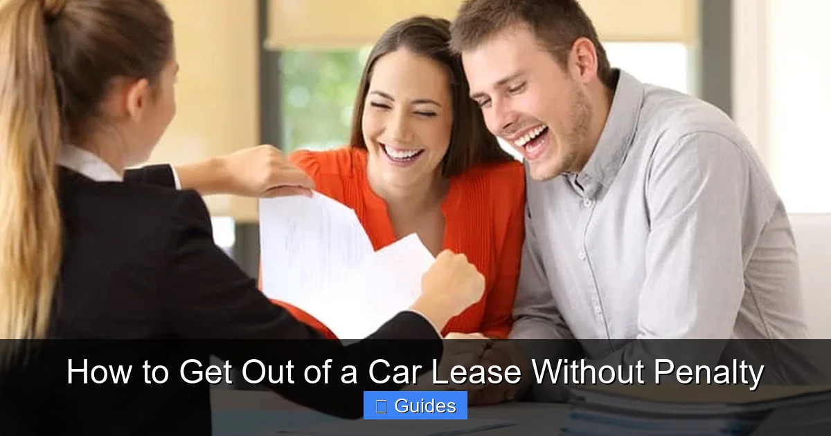How to Get Out of a Car Lease Without Penalty