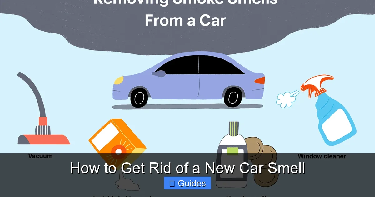 How to Get Rid of a New Car Smell