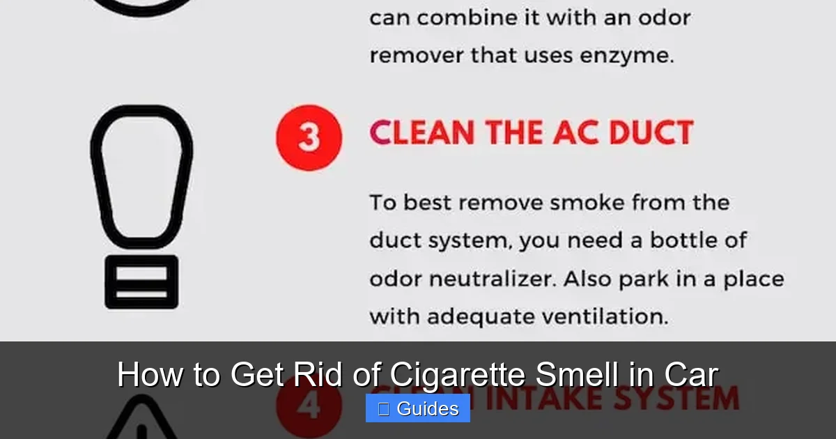 How to Get Rid of Cigarette Smell in Car