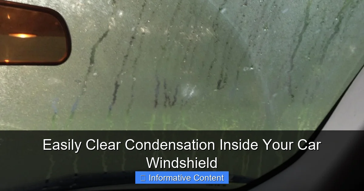 Easily Clear Condensation Inside Your Car Windshield