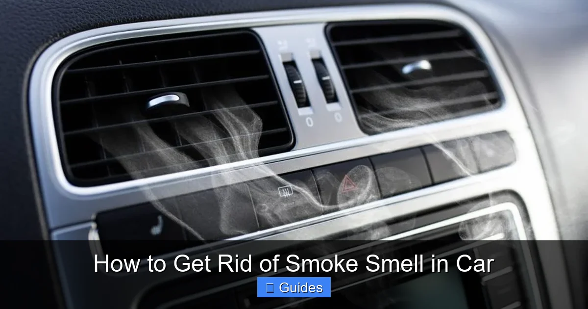 How to Get Rid of Smoke Smell in Car