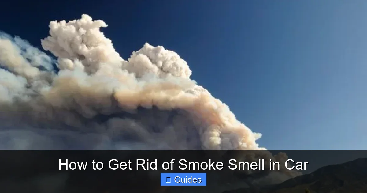 How to Get Rid of Smoke Smell in Car