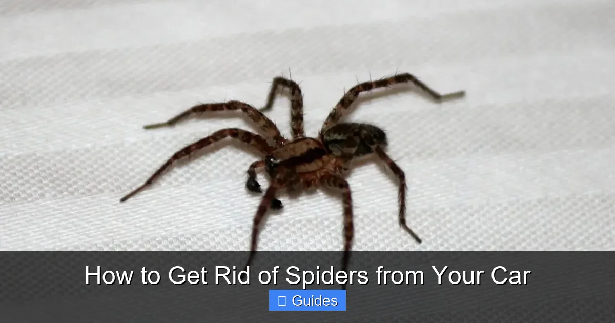 How to Get Rid of Spiders from Your Car