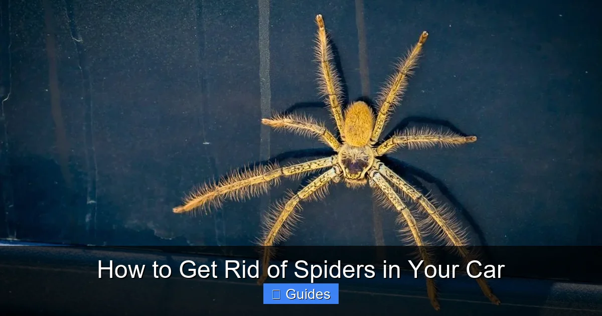 How to Get Rid of Spiders in Your Car