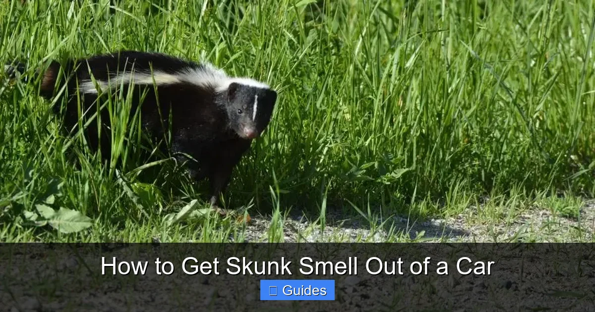 How to Get Skunk Smell Out of a Car