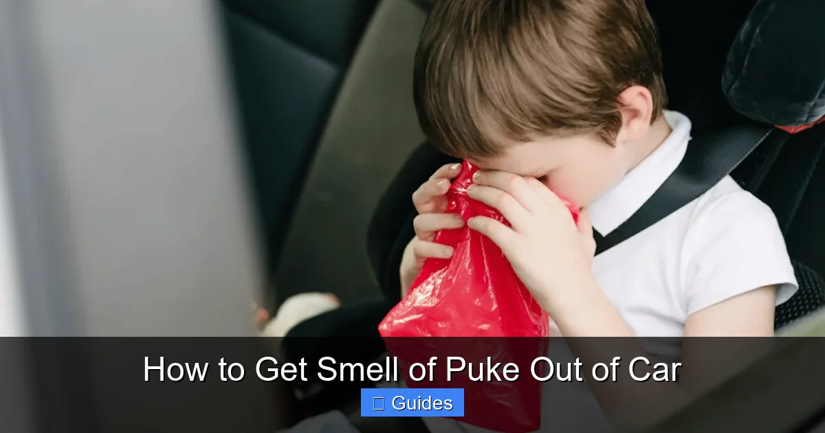 How to Get Smell of Puke Out of Car