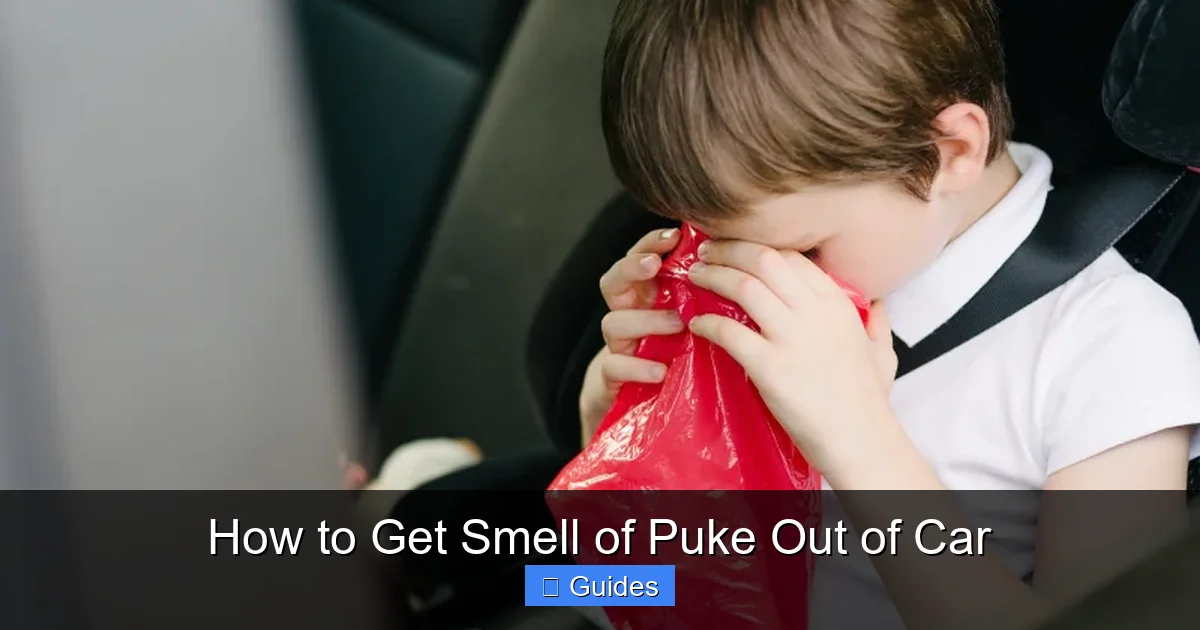 How to Get Smell of Puke Out of Car