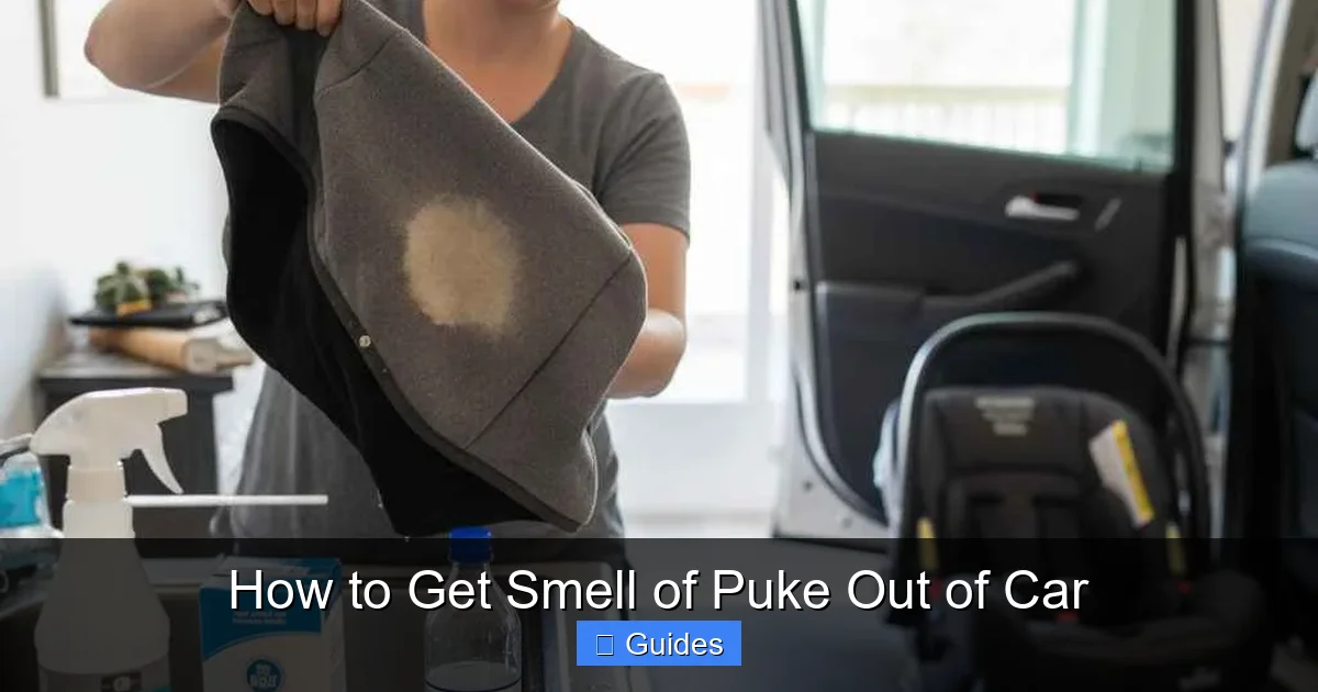 How to Get Smell of Puke Out of Car