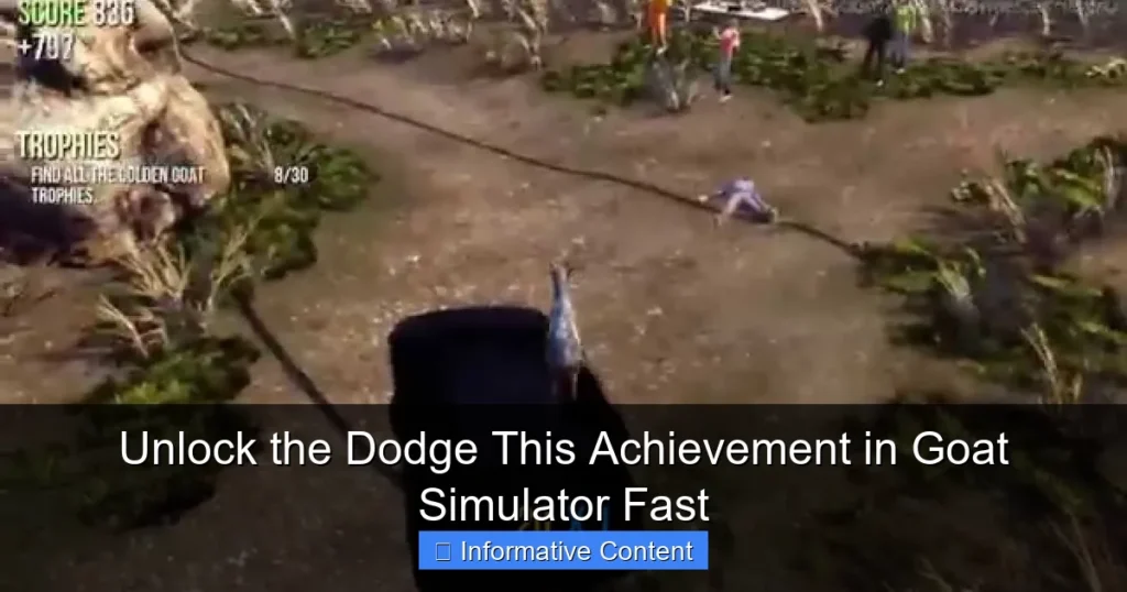 Unlock the Dodge This Achievement in Goat Simulator Fast