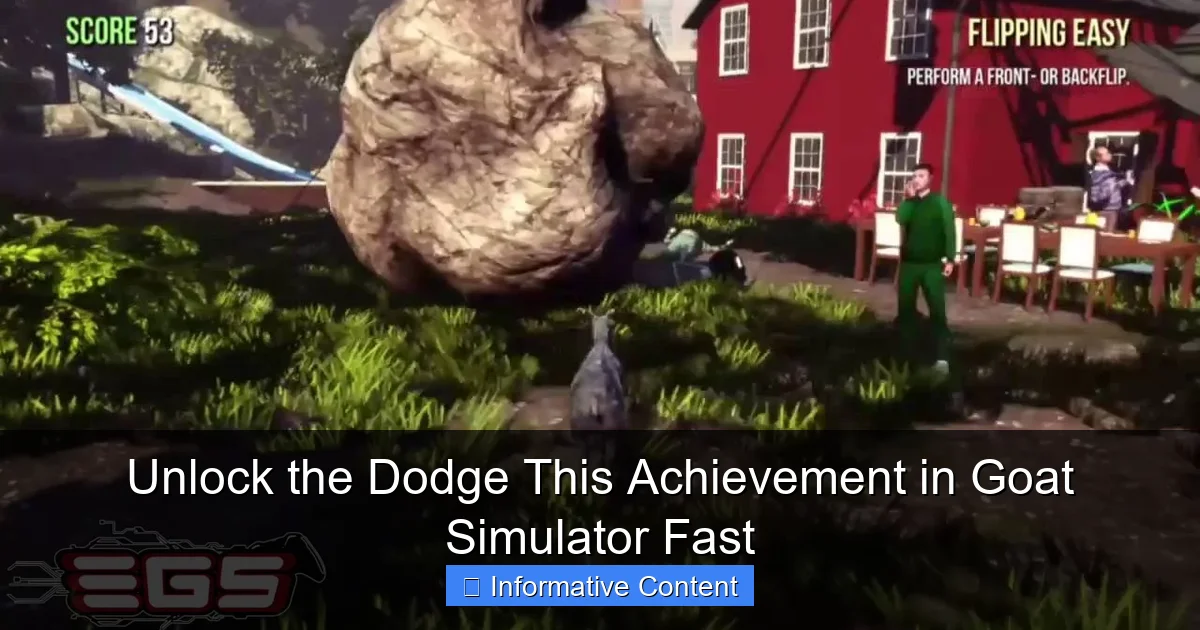 Unlock the Dodge This Achievement in Goat Simulator Fast
