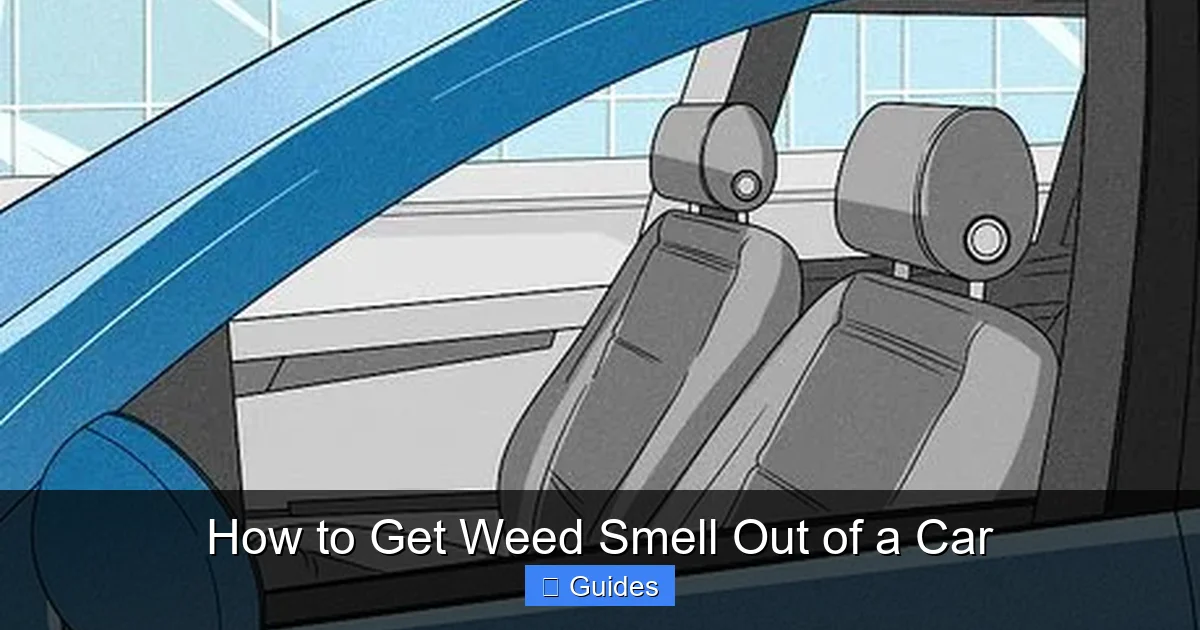 How to Get Weed Smell Out of a Car