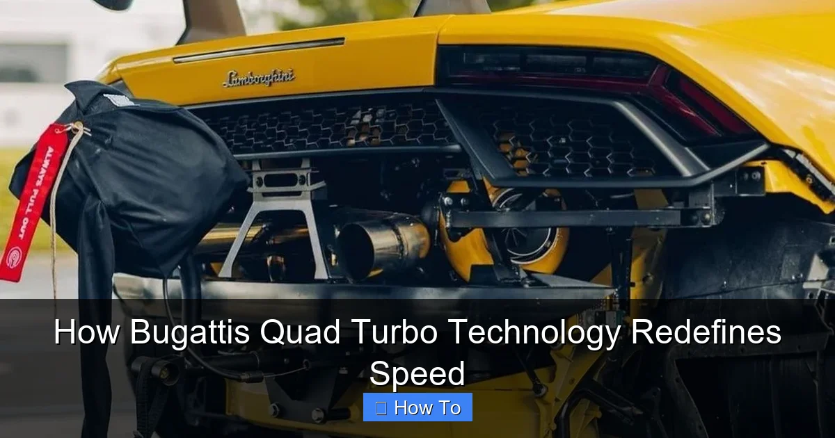 How Bugattis Quad Turbo Technology Redefines Speed