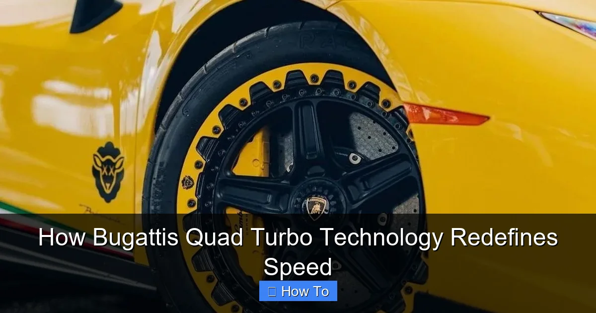 How Bugattis Quad Turbo Technology Redefines Speed