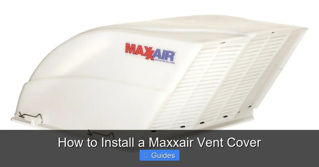 How to Install a Maxxair Vent Cover