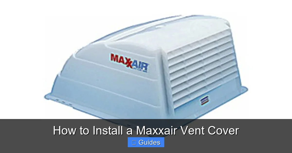 How to Install a Maxxair Vent Cover