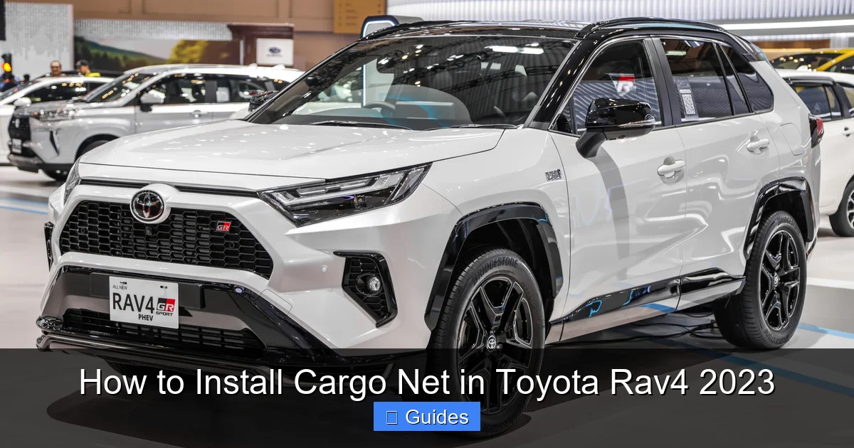How to Install Cargo Net in Toyota Rav4 2023