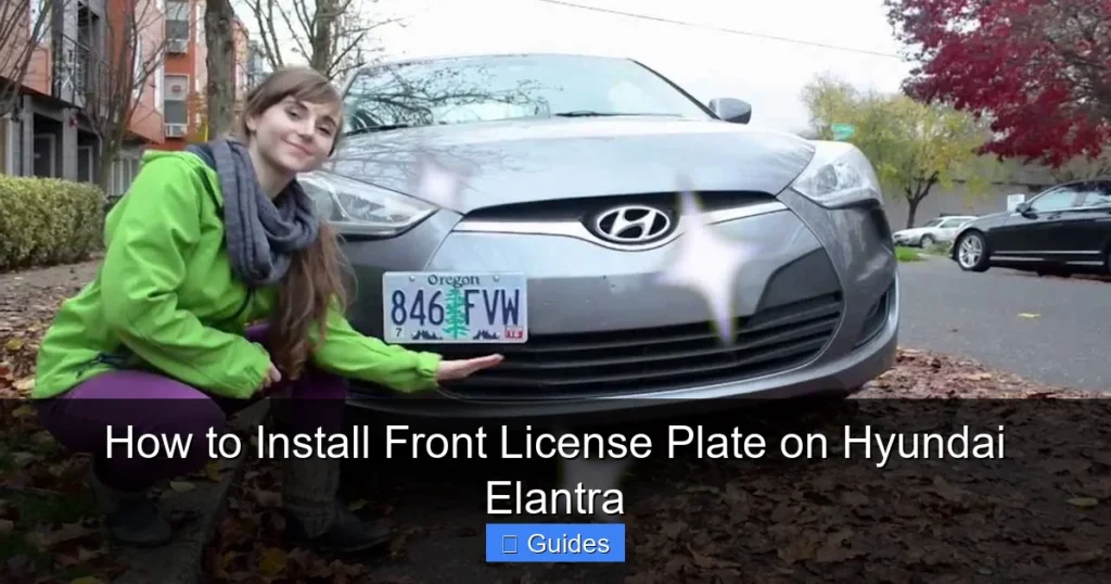 How to Install Front License Plate on Hyundai Elantra