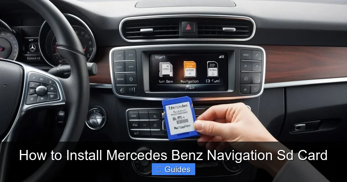 How to Install Mercedes Benz Navigation Sd Card