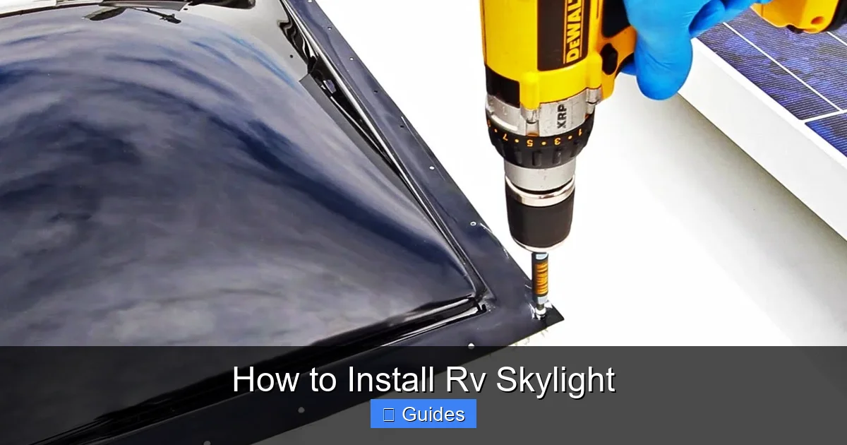 How to Install Rv Skylight