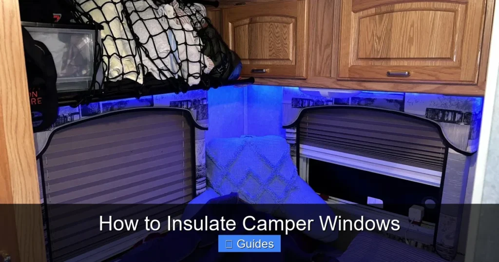 How to Insulate Camper Windows