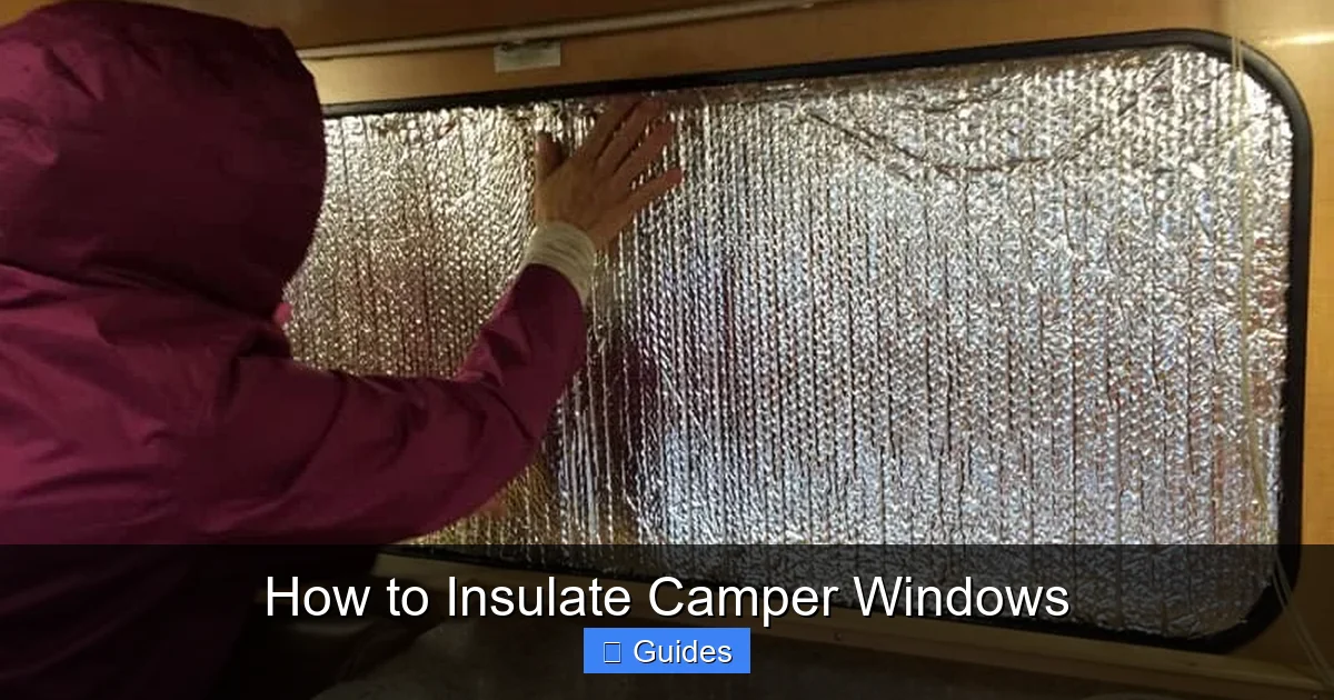 How to Insulate Camper Windows