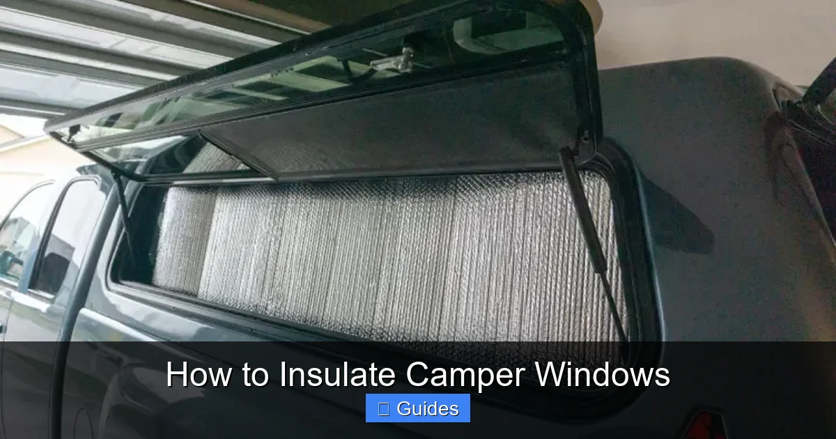 How to Insulate Camper Windows