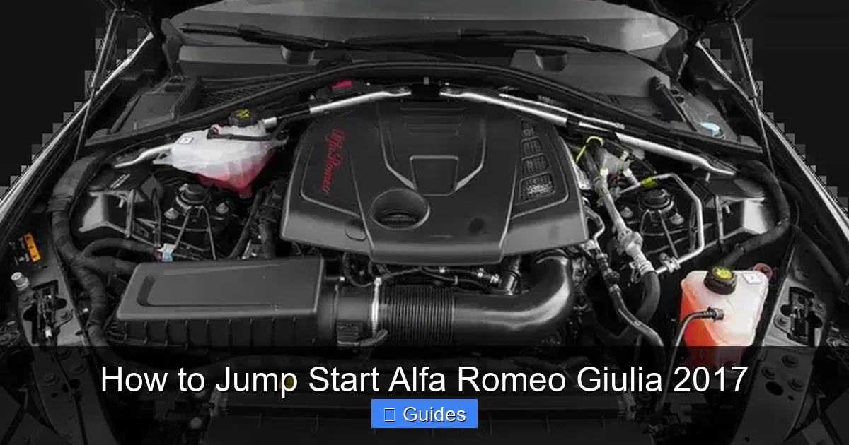How to Jump Start Alfa Romeo Giulia 2017