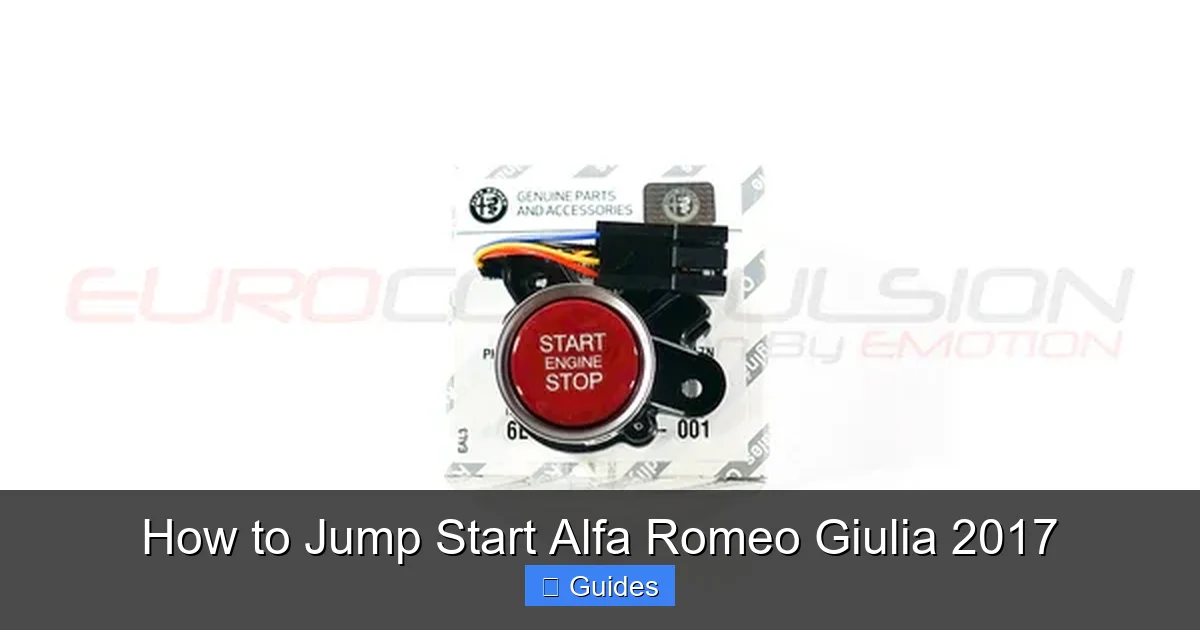 How to Jump Start Alfa Romeo Giulia 2017