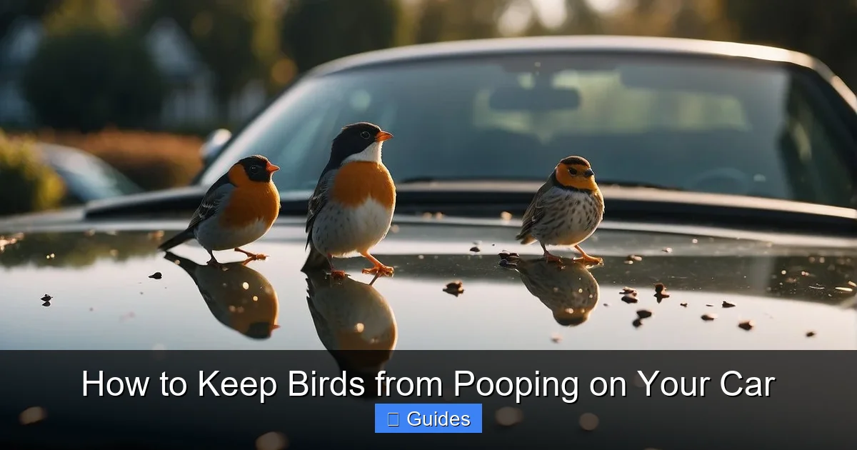 How to Keep Birds from Pooping on Your Car