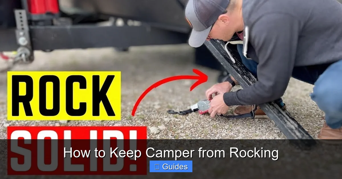 How to Keep Camper from Rocking