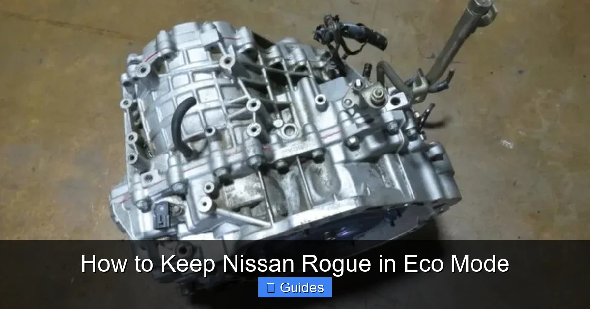 How to Keep Nissan Rogue in Eco Mode