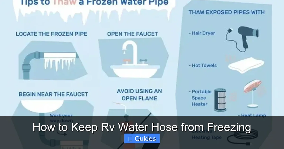 How to Keep Rv Water Hose from Freezing