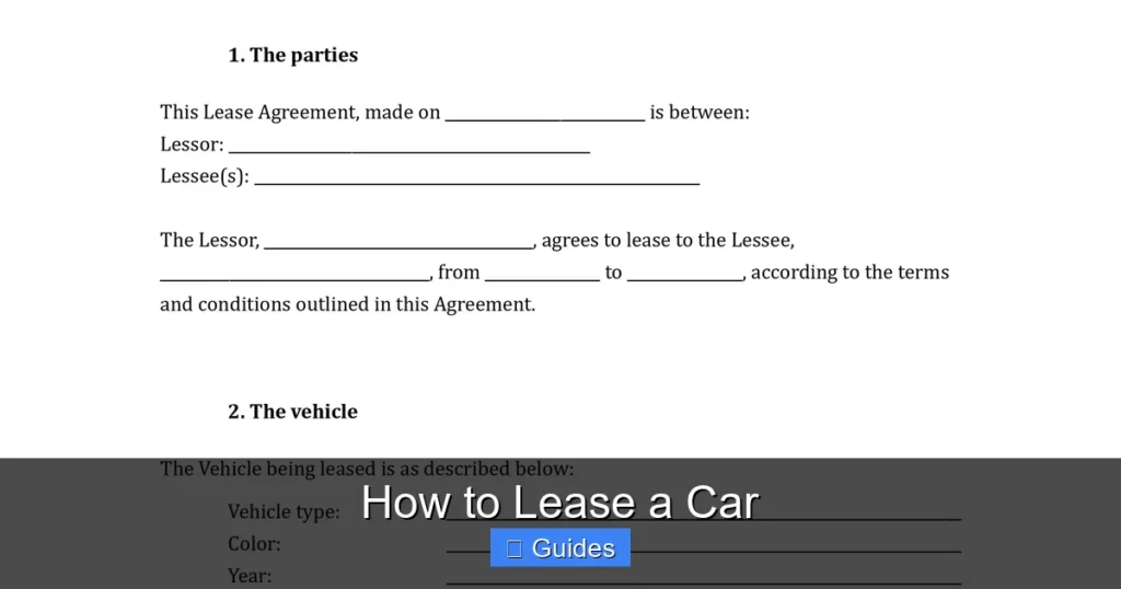 How to Lease a Car