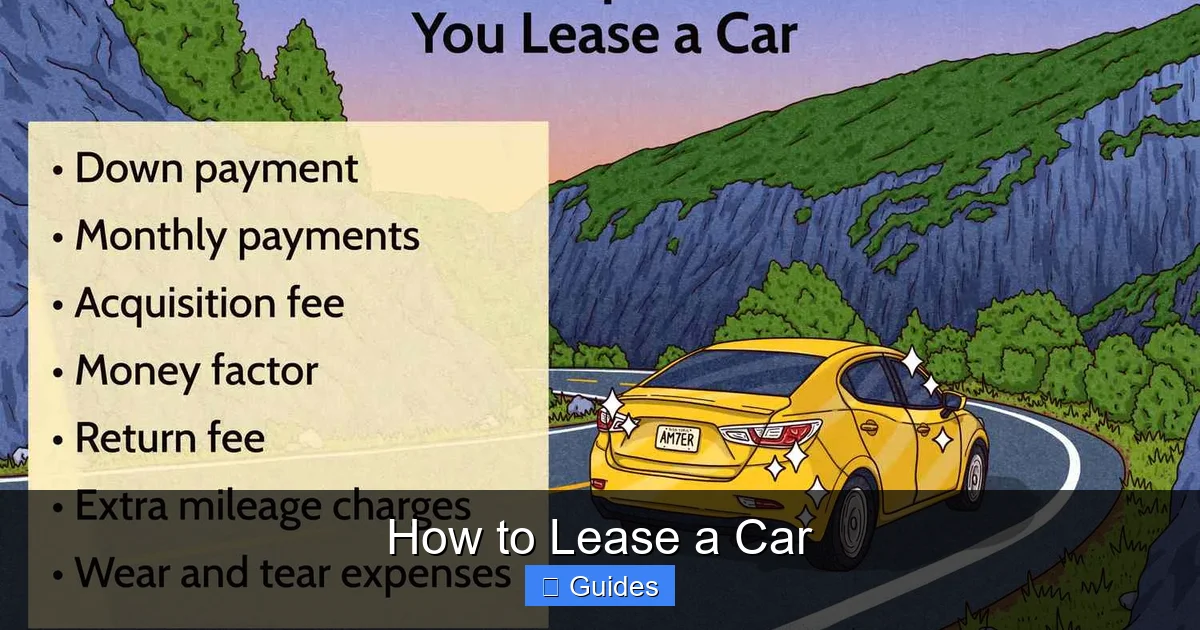 How to Lease a Car