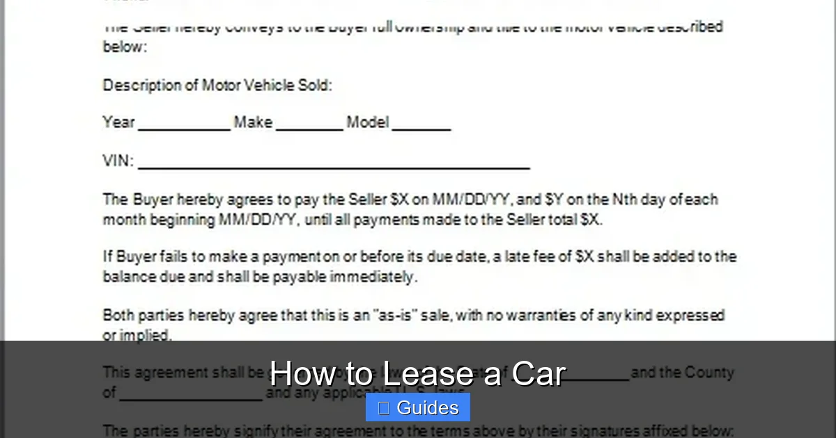 How to Lease a Car