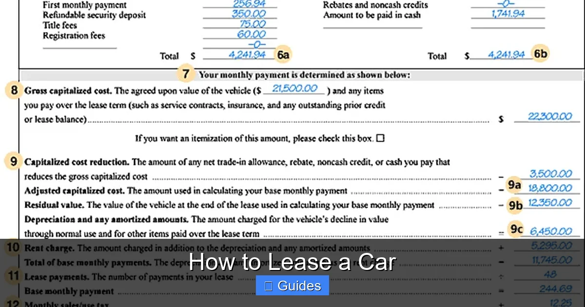 How to Lease a Car