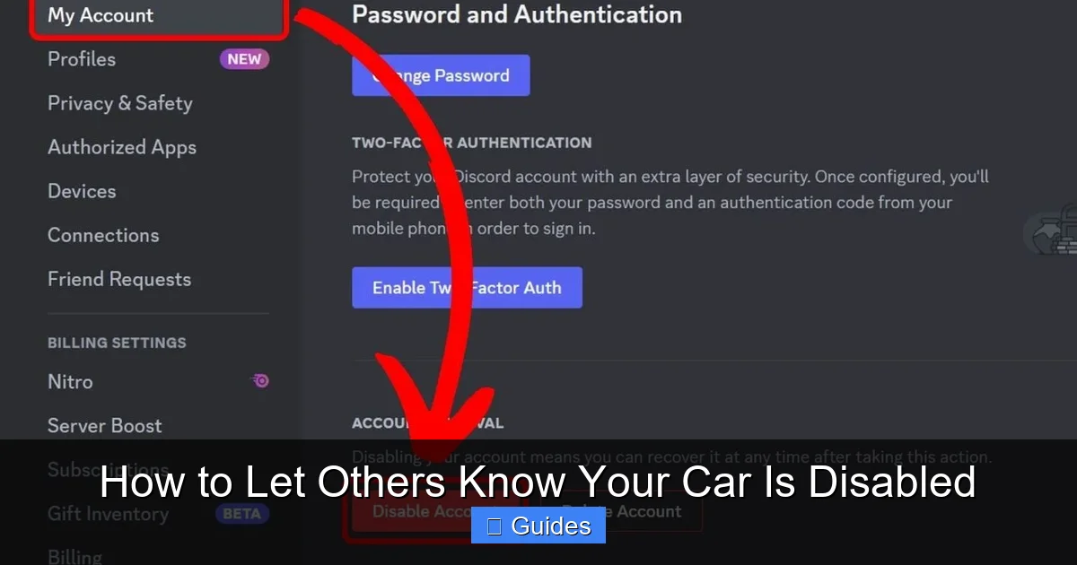 How to Let Others Know Your Car Is Disabled