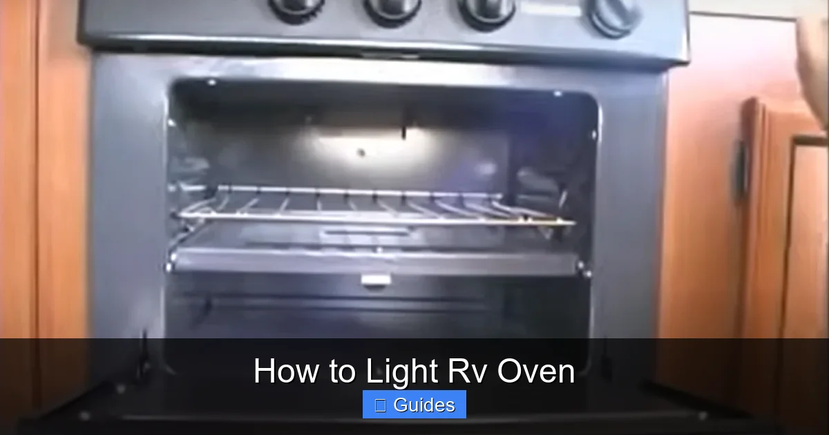 How to Light Rv Oven