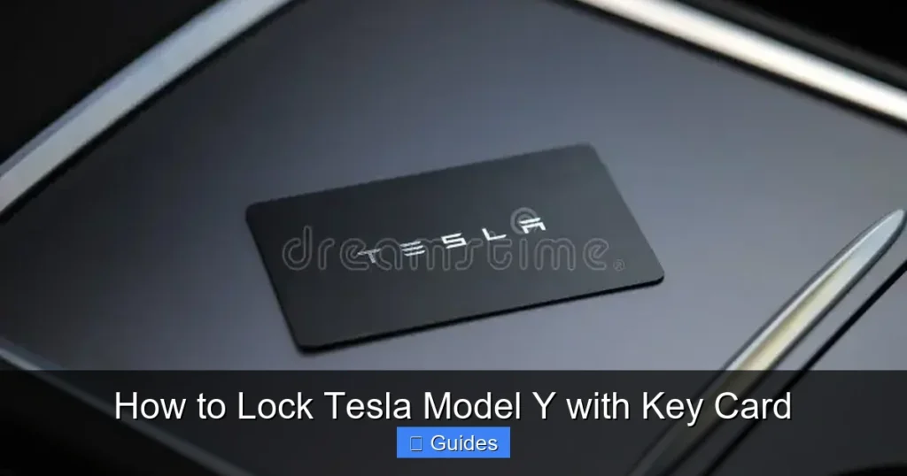 How to Lock Tesla Model Y with Key Card