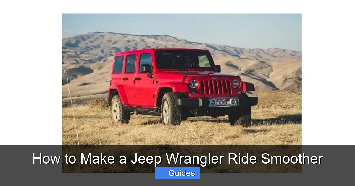 How to Make a Jeep Wrangler Ride Smoother