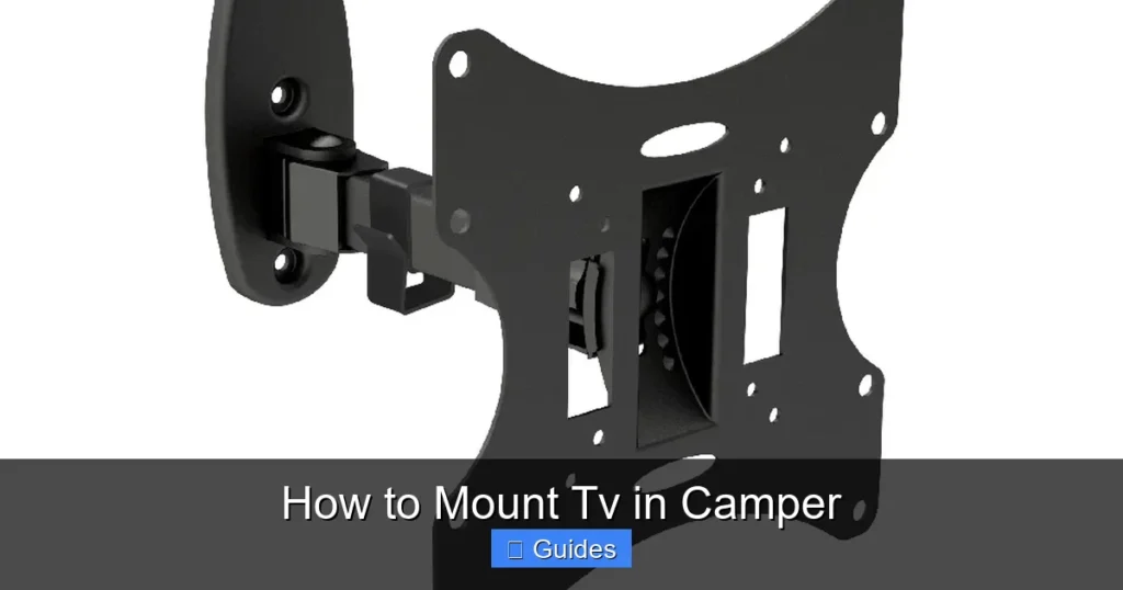 How to Mount Tv in Camper
