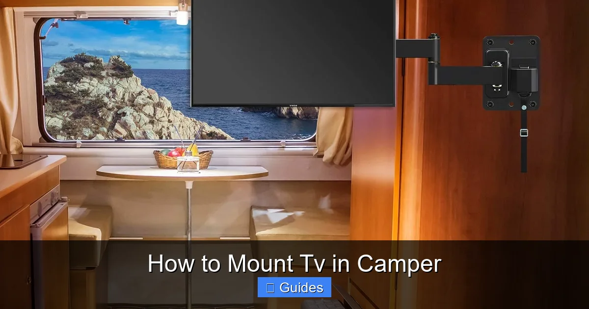 How to Mount Tv in Camper